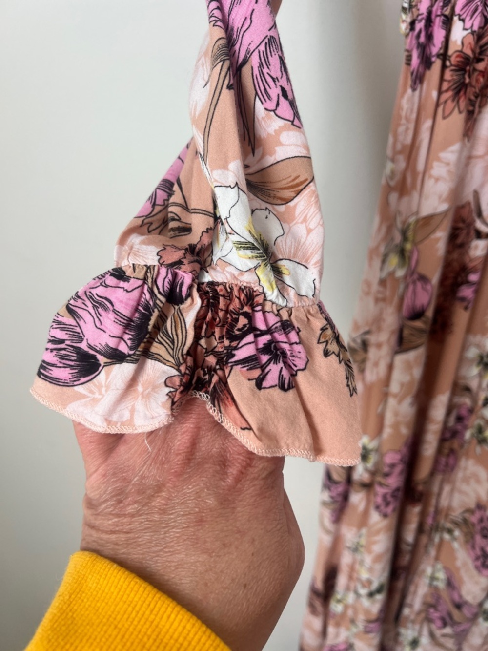 Jaase Floral Ruffle Boho Midi Dress S 🕶️ - Picture 6 of 8